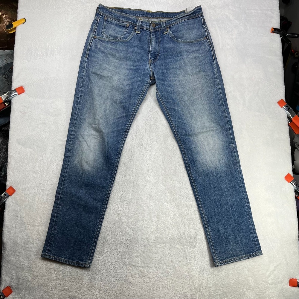 Levi's 511 Straight Jeans Men's Blue Denim Pockets Classic Zip Fly - 34X30.5 - Picture 1 of 13